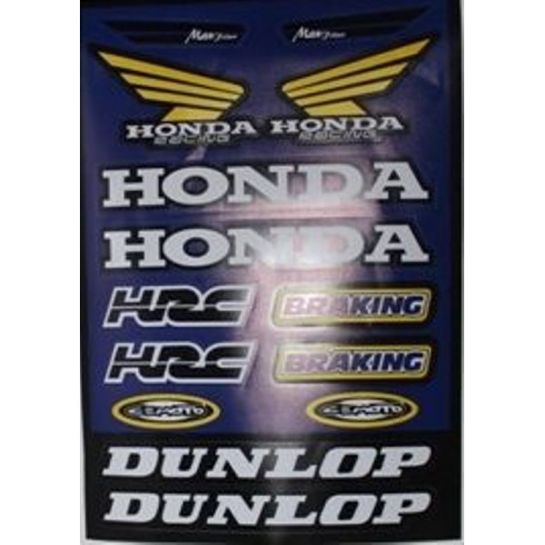 Sticker 662 Küçük Honda Yazılı Mavi
