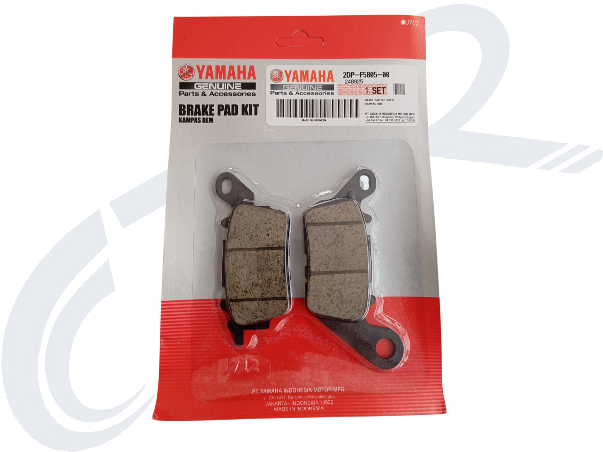 YAMAHA NMAX 125 2022 DİSK BALATA ÖN ORJ 2DP-F5805-00 YAMAHA NMAX 125 2022 DİSK BALATA ÖN ORJ 2DP-F5805-00