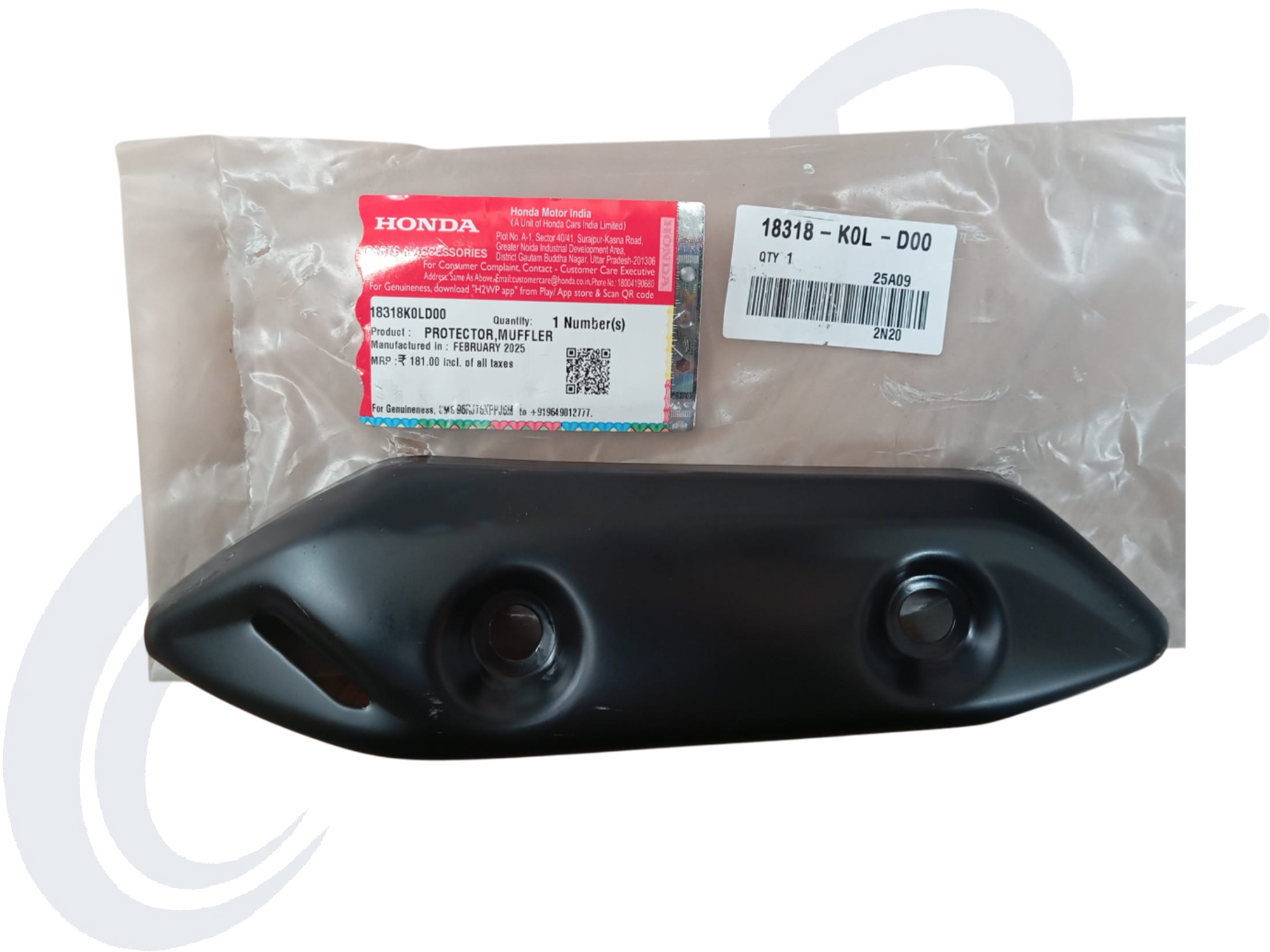 HONDA ACTİVA 125 NEW DELUX EGZOZ KORUMA ORJ- 18318K0LD00 HONDA ACTİVA 125 NEW DELUX EGZOZ KORUMA ORJ- 18318K0LD00