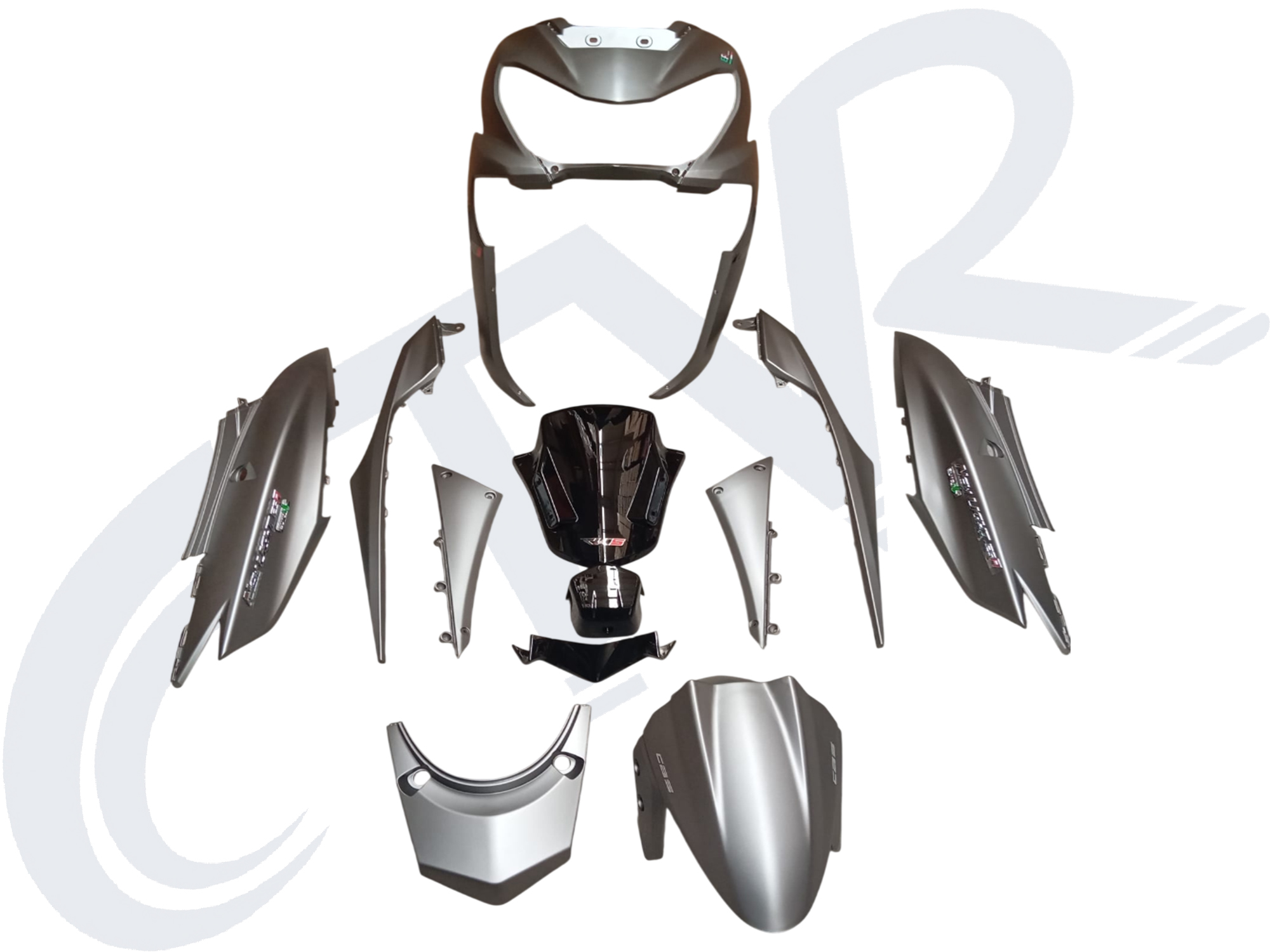 RKS RKS NEWLIGHT 125 PRO KAPORTA SETİ GRI CTVR RKS RKS NEWLIGHT 125 PRO KAPORTA SETİ GRI CTVR