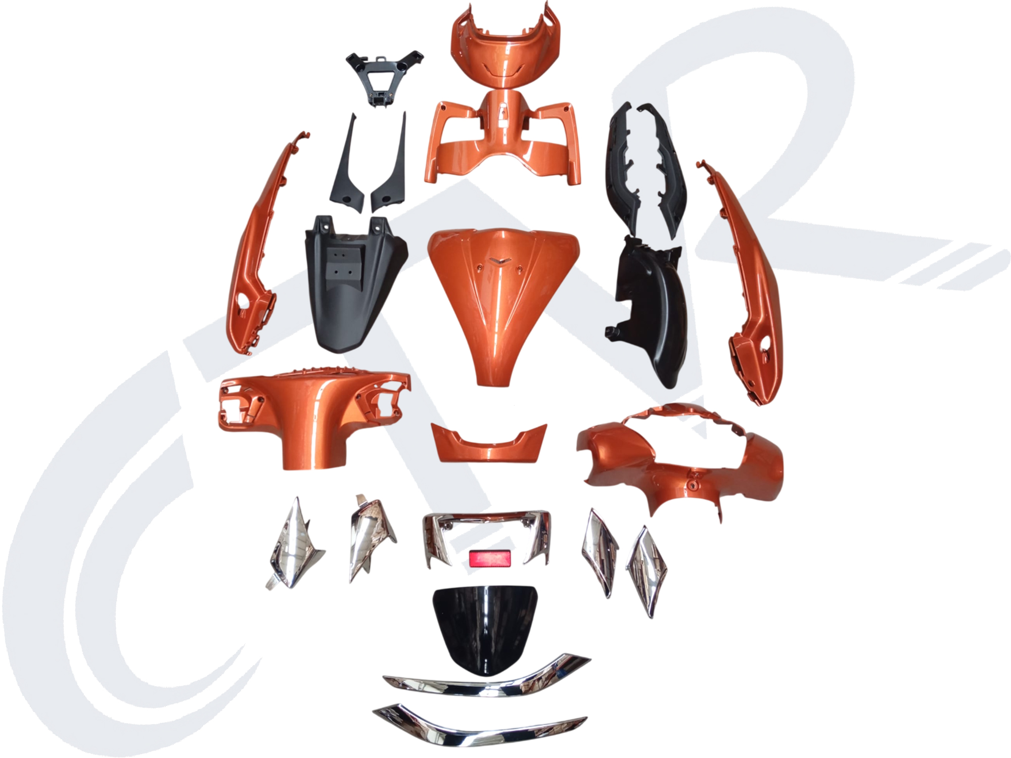TVS JUPITER 125 CC KAPORTA SETİ PLS PAR. ORANGE CTVR TVS JUPITER 125 CC KAPORTA SETİ PLS PAR. ORANGE CTVR