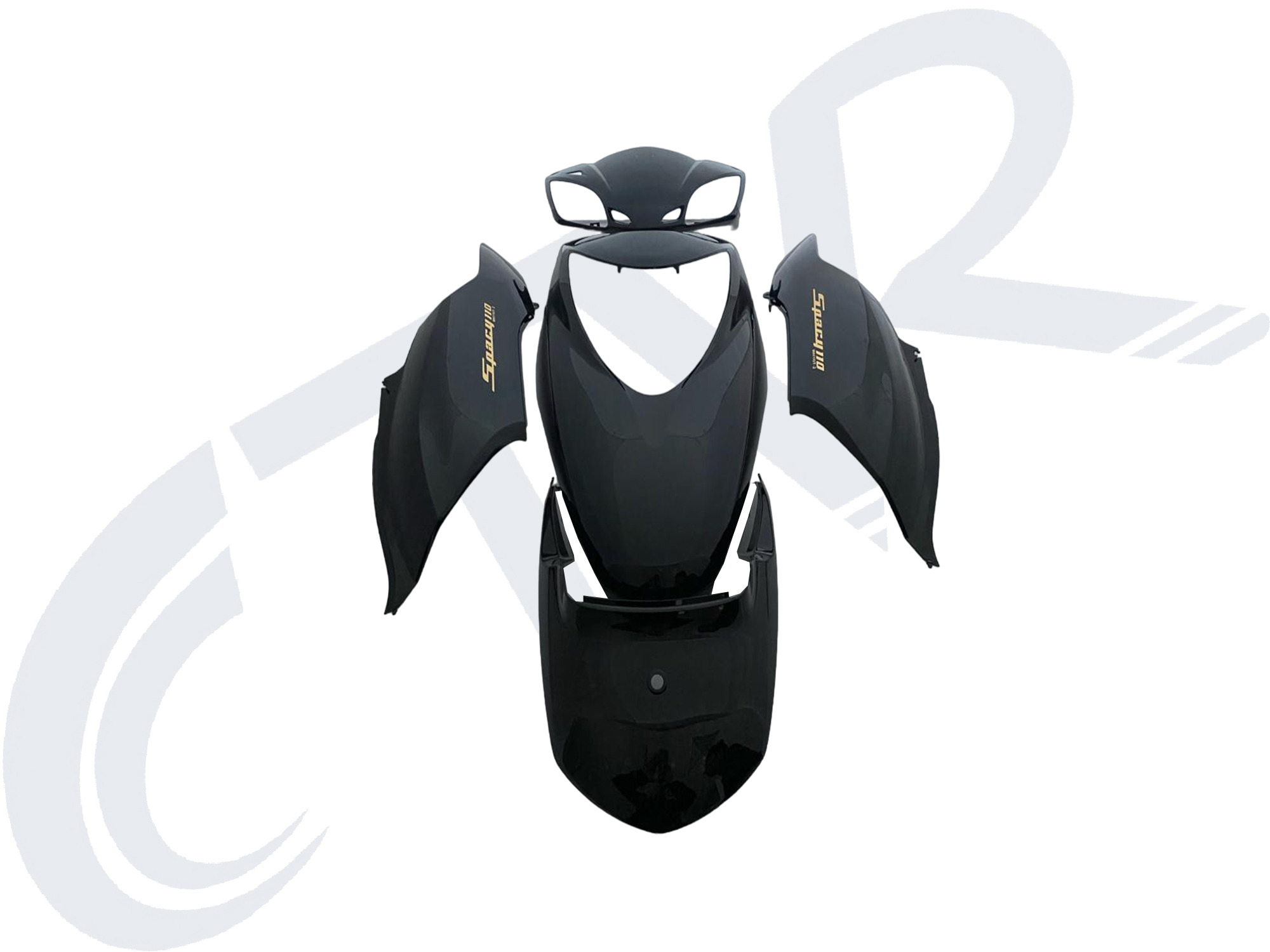 HONDA SPACY 110 KAPORTA SETİ SİYAH BOYALI PARÇALAR CTVR HONDA SPACY 110 KAPORTA SETİ SİYAH BOYALI PARÇALAR CTVR
