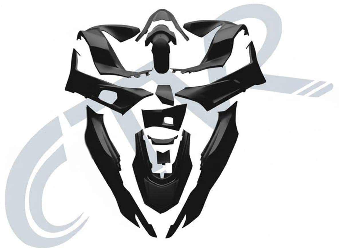 HONDA PCX KAPORTA SETİ MAT SİYAH 2020 2024 HONDA PCX KAPORTA SETİ MAT SİYAH 2020 2024