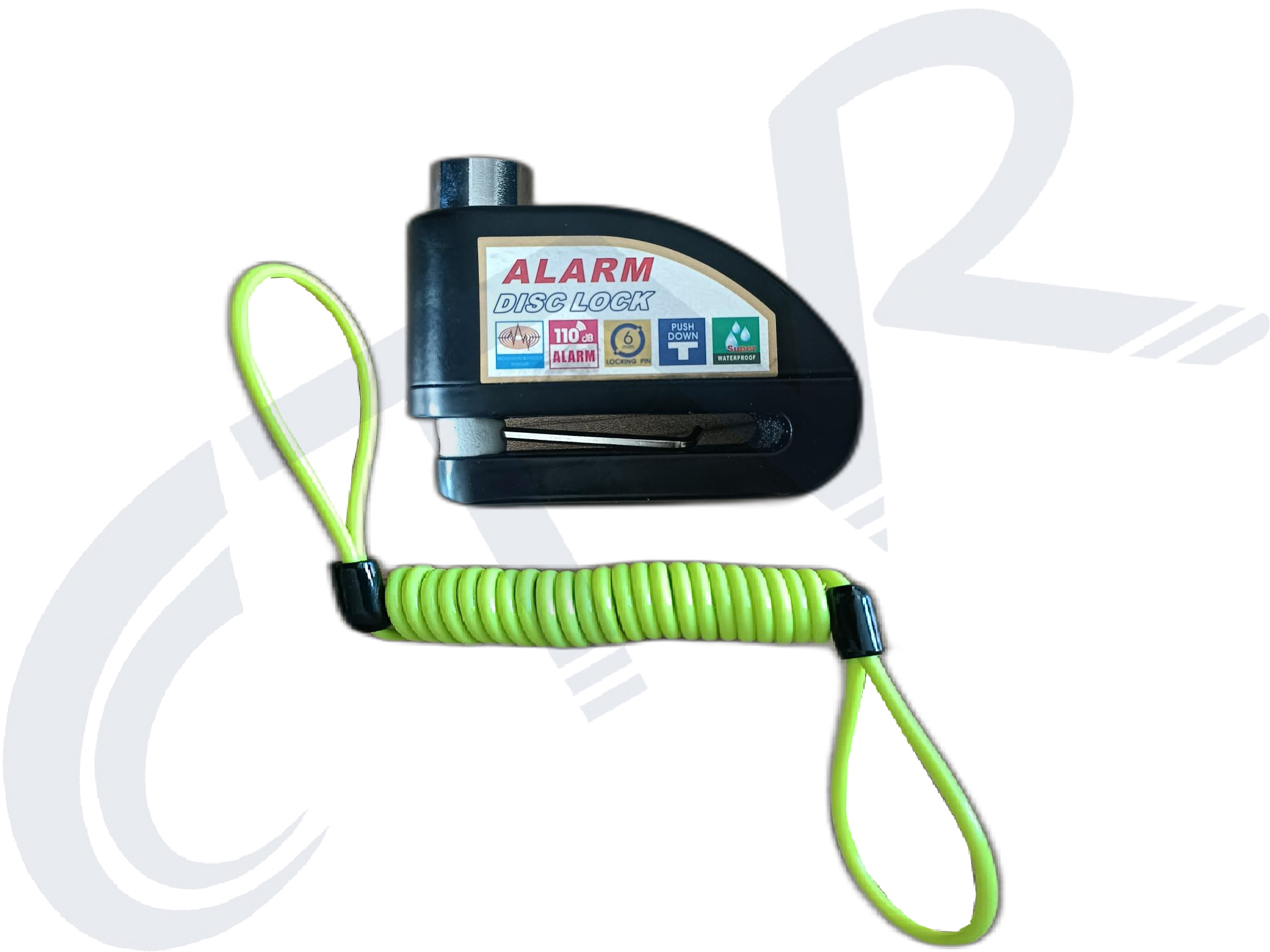 ALARMLI DİSK KİLİT 6 MM PİN + HATIRLATMA KABLO ALARMLI DİSK KİLİT 6 MM PİN + HATIRLATMA KABLO