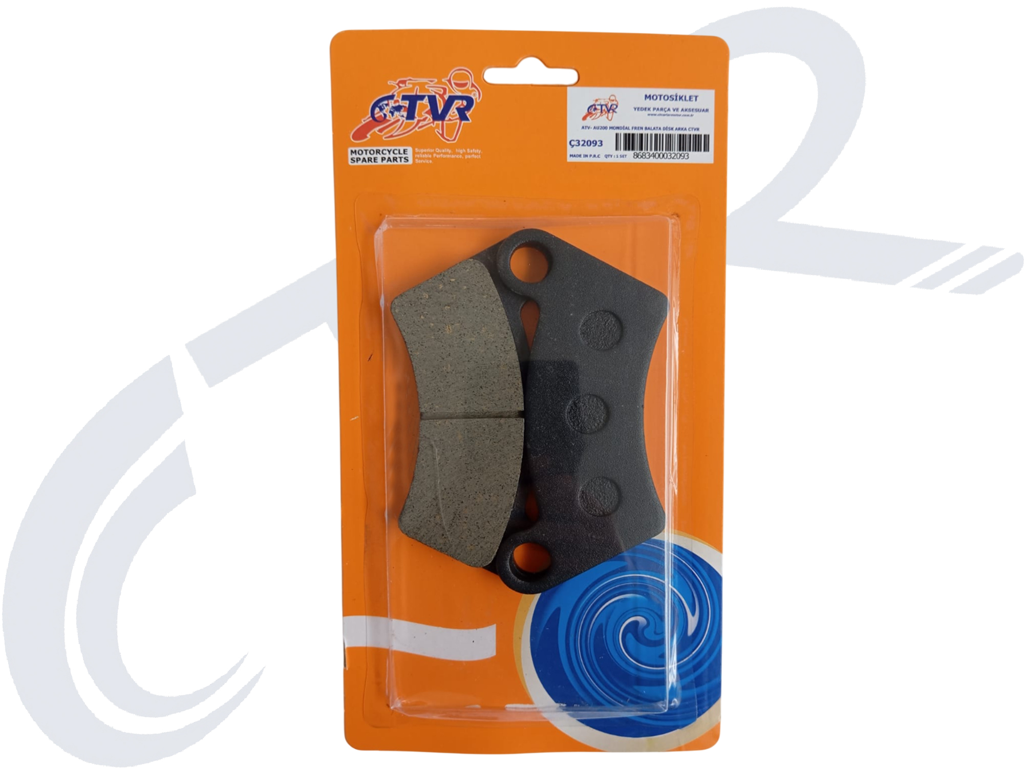 MONDİAL ATV AU200 MONDİAL FREN BALATA DİSK ARKA CTVR MONDİAL ATV AU200 MONDİAL FREN BALATA DİSK ARKA CTVR