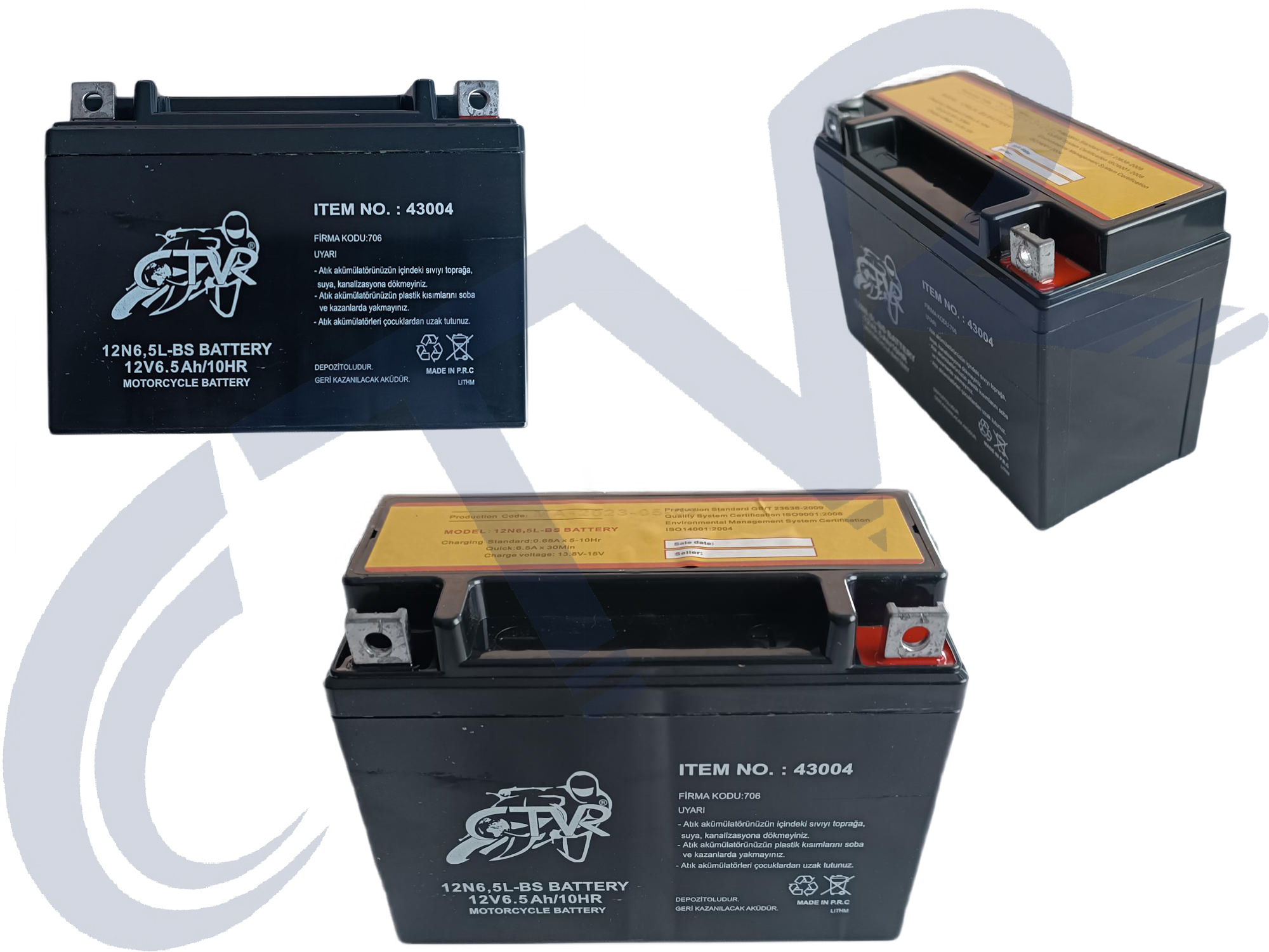 AKÜ 12N6,5L BS CTVR ( NET FİYAT ) AKÜ 12N6,5L BS CTVR ( NET FİYAT )