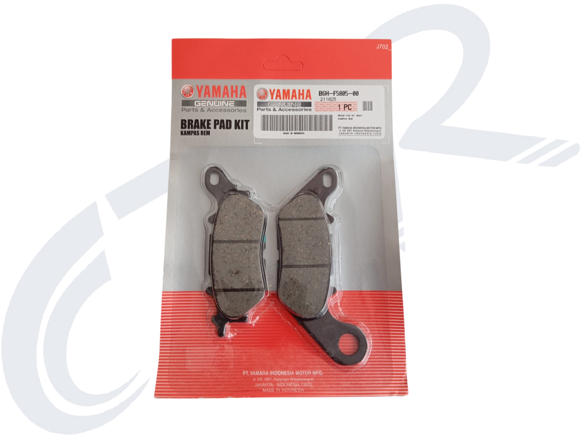 YAMAHA NMAX 125 2022 DİSK BALATASI ARKA ORJ B6H-F5805-00 YAMAHA NMAX 125 2022 DİSK BALATASI ARKA ORJ B6H-F5805-00