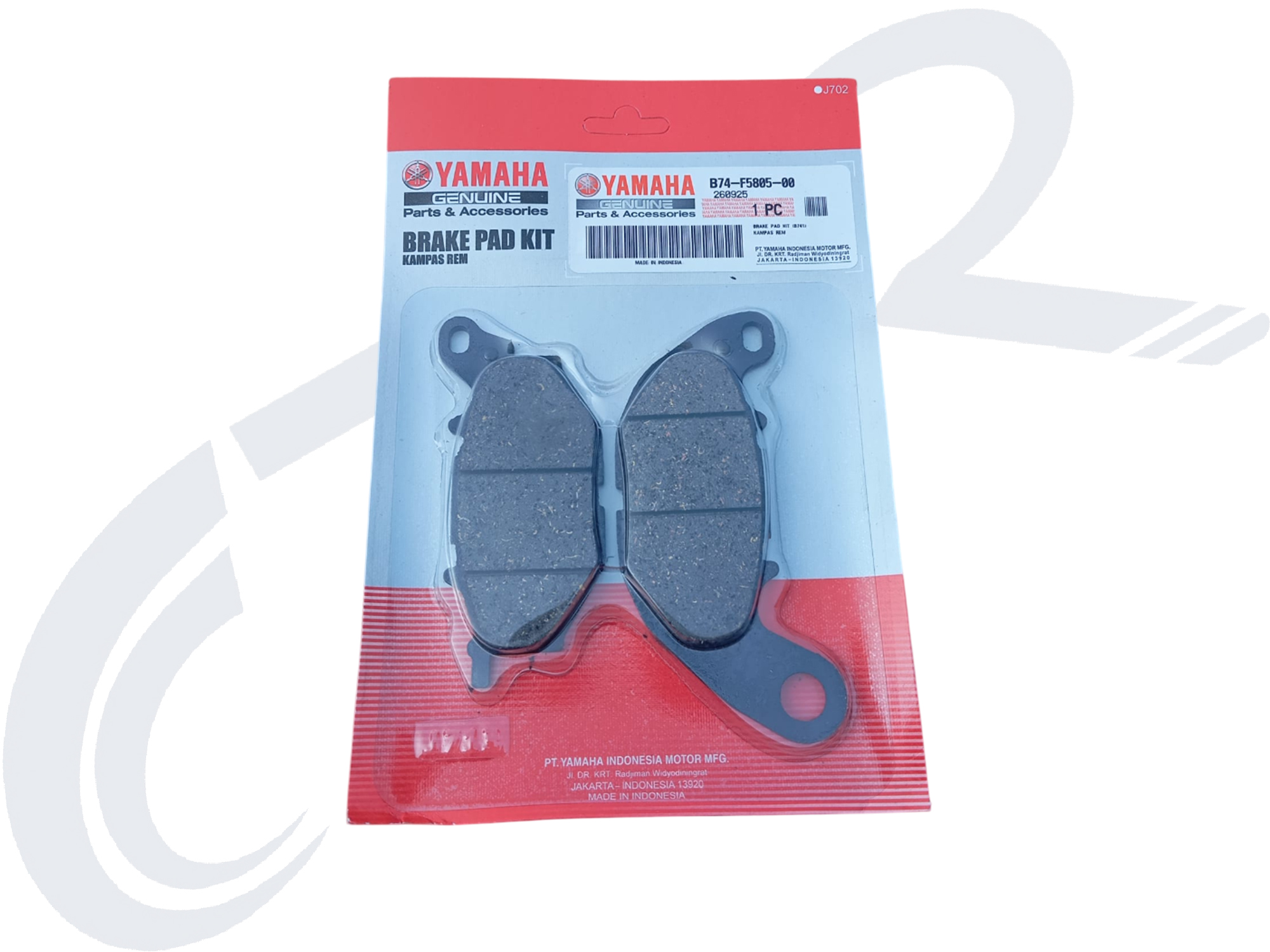 YAMAHA XMAX 250 2022 DİSK BALATA ÖN ORJ B74-F5805-00 YAMAHA XMAX 250 2022 DİSK BALATA ÖN ORJ B74-F5805-00