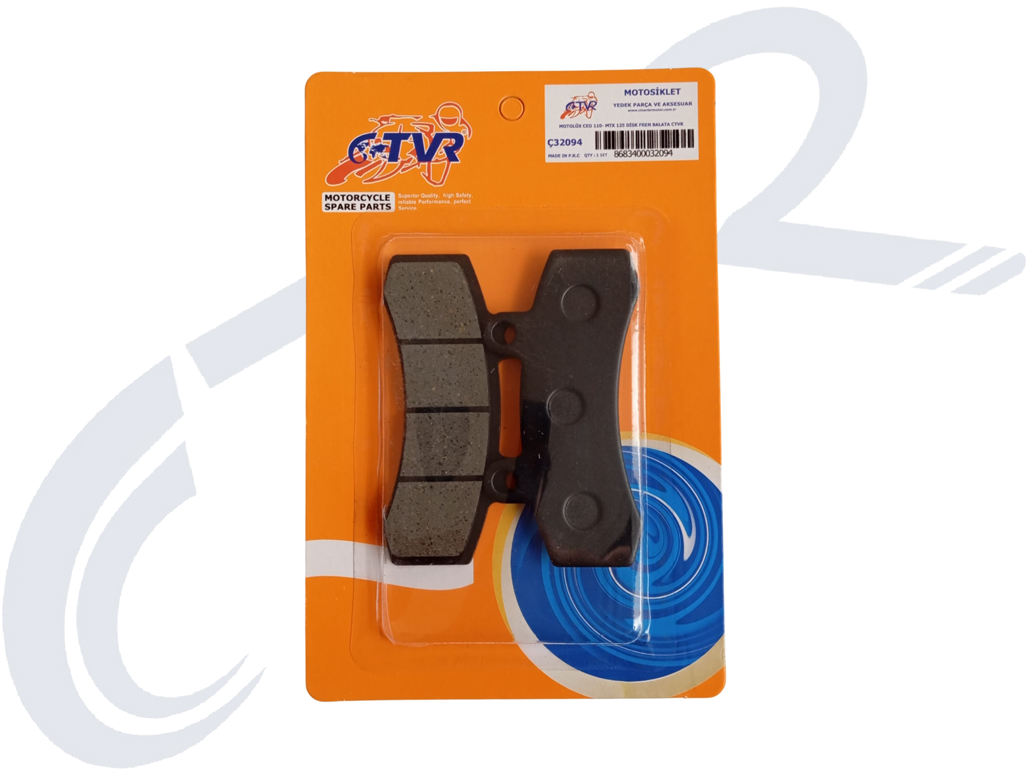 MOTOLÜX CEO 110 MTX 125 DİSK FREN BALATA CTVR MOTOLÜX CEO 110 MTX 125 DİSK FREN BALATA CTVR
