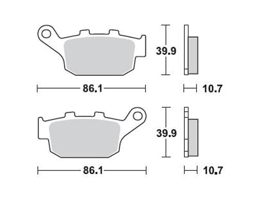 Braking Honda XL V Transalp 650 Braking Arka Fren Balatası 2000-2007 UYUMLU