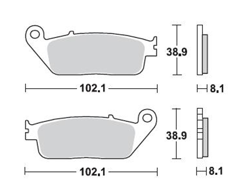 Braking Triumph Street Triple 675 Braking Ön Fren Balatası 2007-2016