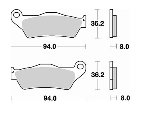 Braking Braking 746SM1 Yarı Metalik Fren Balatası