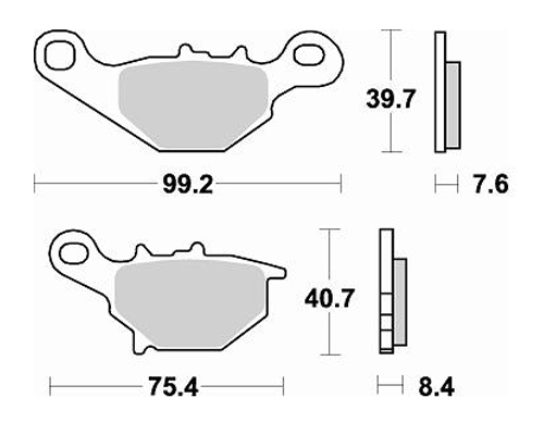 Braking Braking 785SM1 Yarı Metalik Fren Balatası