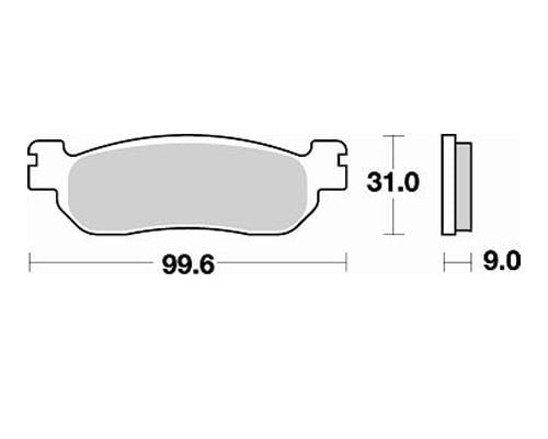 Braking Braking 822SM1 Yarı Metalik Fren Balatası