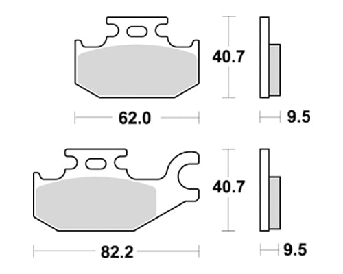 Braking Braking 862SM1 Yarı Metalik Fren Balatası