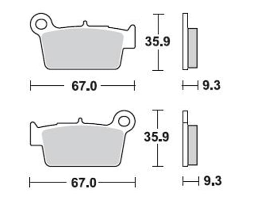 Braking Braking 890CM44 Sinterli Off Road Fren Balatası