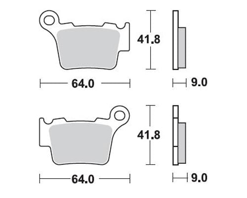 Braking Braking 891CM44 Sinterli Off Road Fren Balatası