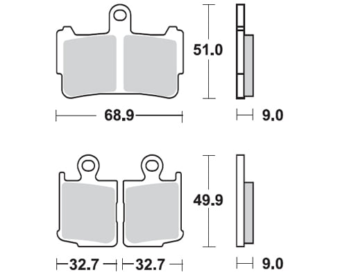 Braking Braking 950CM55 Sinterli Fren Balatası