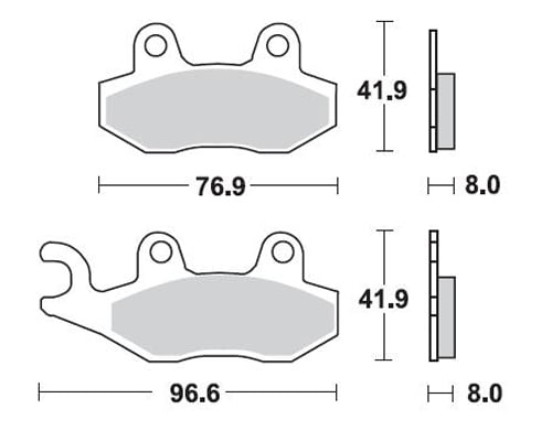 Braking Braking P30696 Scooter Sinter Fren Balatası