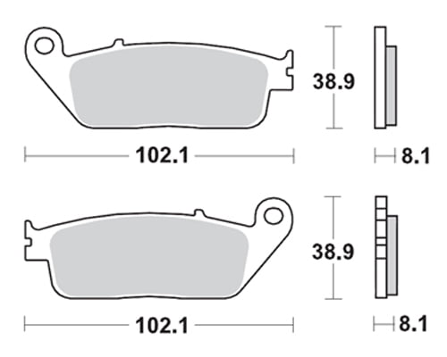Braking Braking P30716 Scooter Sinter Fren Balatası