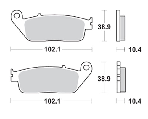 Braking Braking P30748  Scooter Sinter Fren Balatası