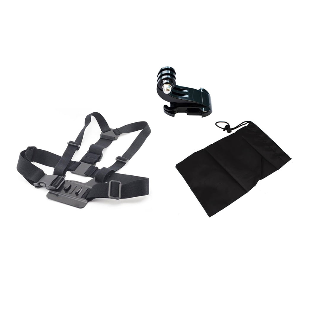 GoPro Göğüs Bandı, Bez Çanta, J Hook Aksesuar Seti