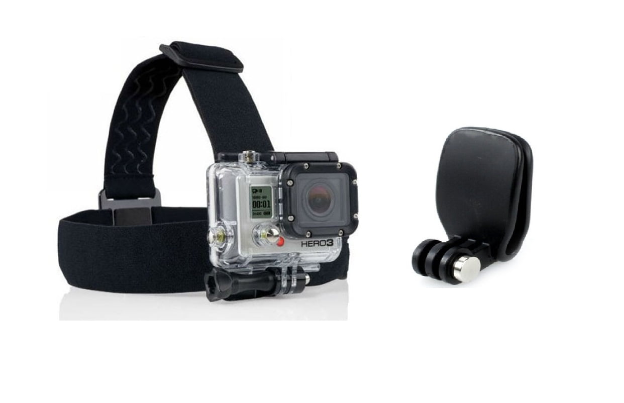 GoPro Kafa Bandı, Şapka Klips Aparatı Aksesuar Paketi