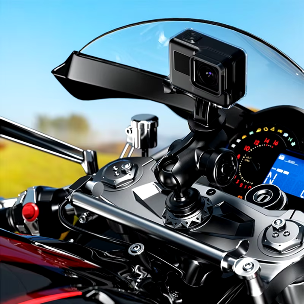 8mm Vida Bağlantılı Motosiklet Telefon Tutucu ve Aksesuar Aparatı