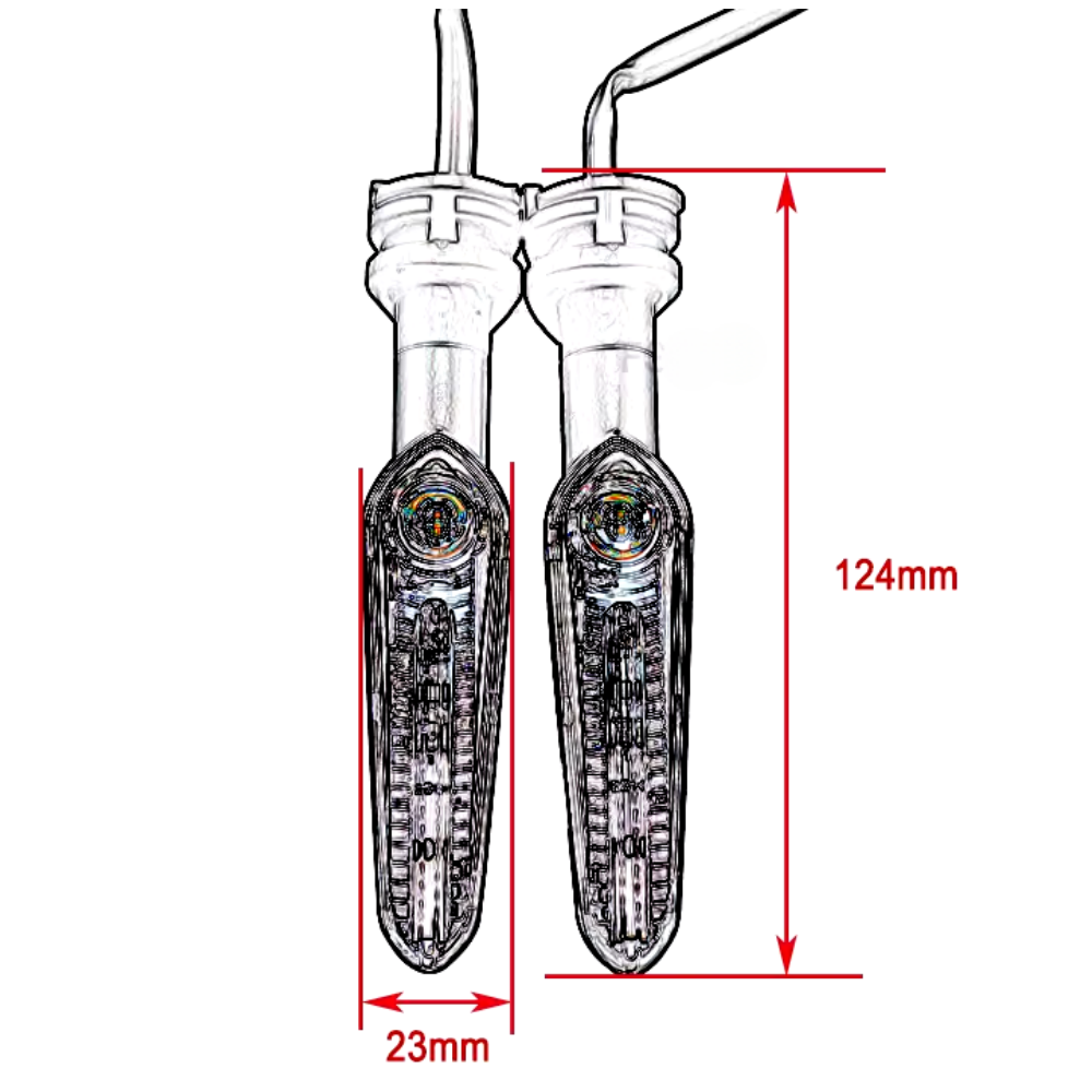 Yamaha Motosikletler İçin LED Sinyal Lambası