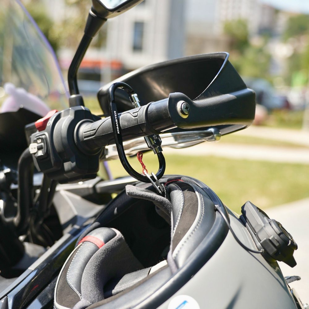 Knmaster LOCK 100 Şifreli Karabina Çok Amaçlı Motosiklet Kask Kilidi