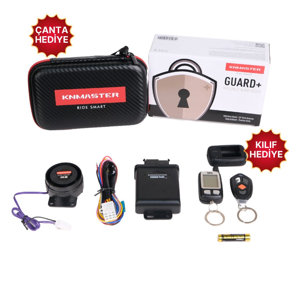 Knmaster Guard Plus 120 Desibel Sesli ve Titreşimli Motosiklet Alarm Sistemi