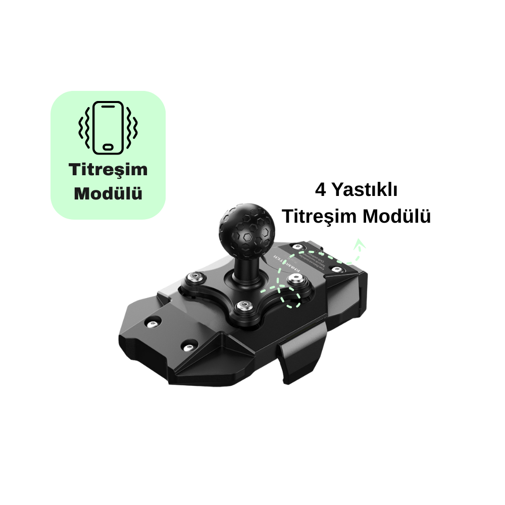 KNMASTER TT880 Titreşim Önleyicili Motosiklet Telefon Tutucu