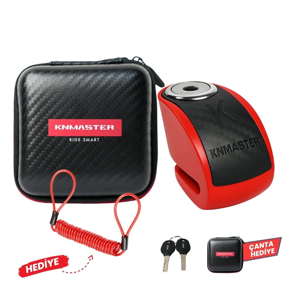 KNMASTER DL206 Çelik Pimli Vespa Motosiklet Disk Kilidi 6MM