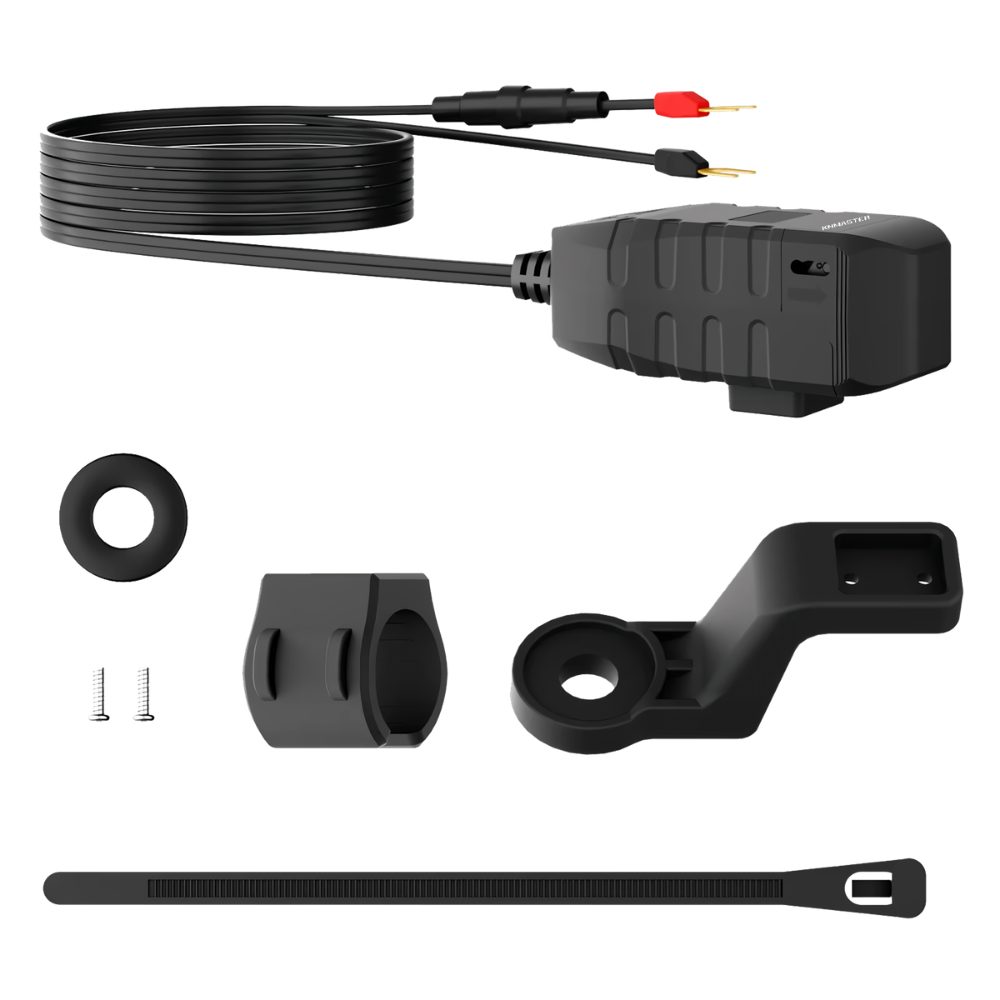 KNMASTER UC200 Motosiklet USB ve Type-C Çift Girişli Şarj Soketi