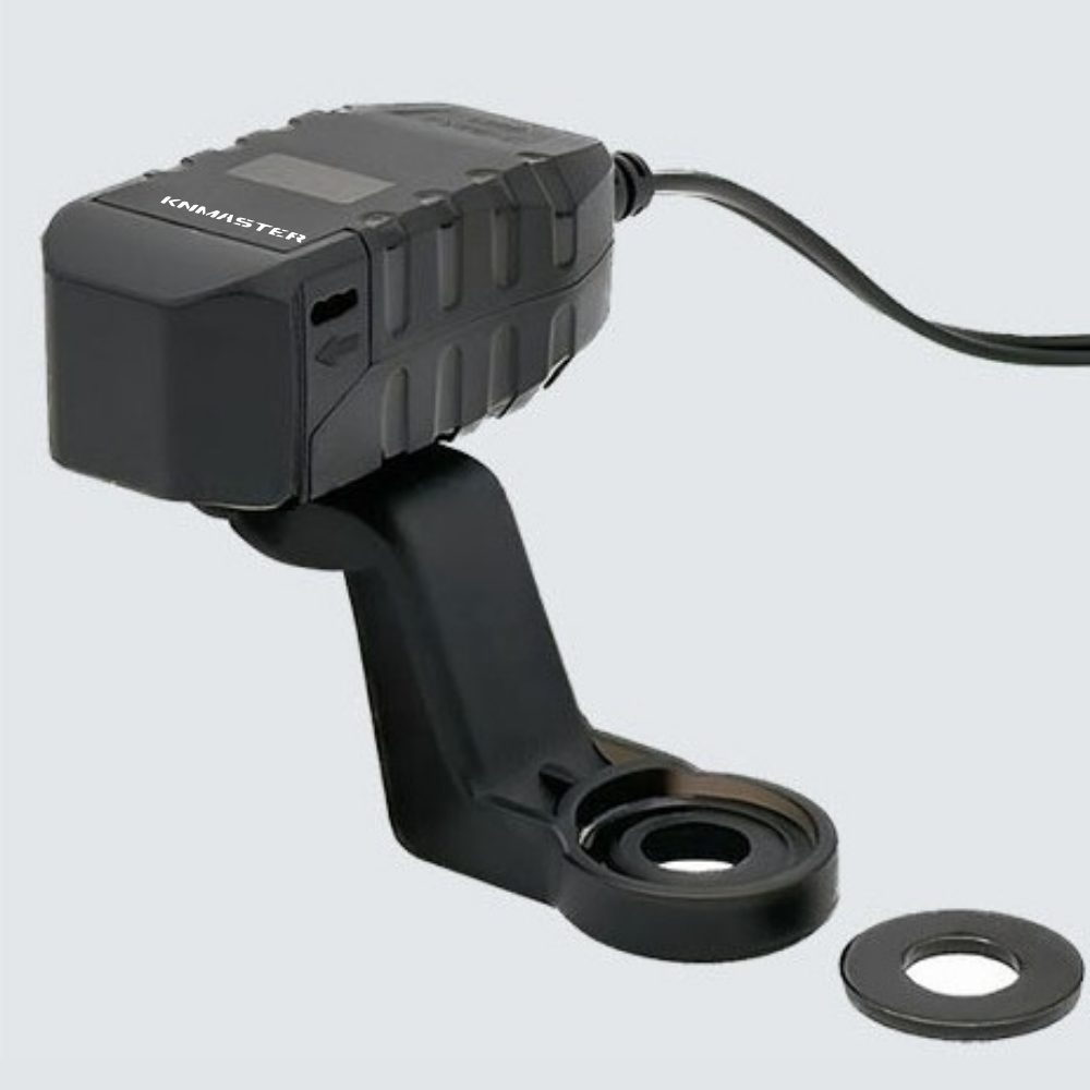 KNMASTER UC200 Motosiklet USB ve Type-C Çift Girişli Şarj Soketi
