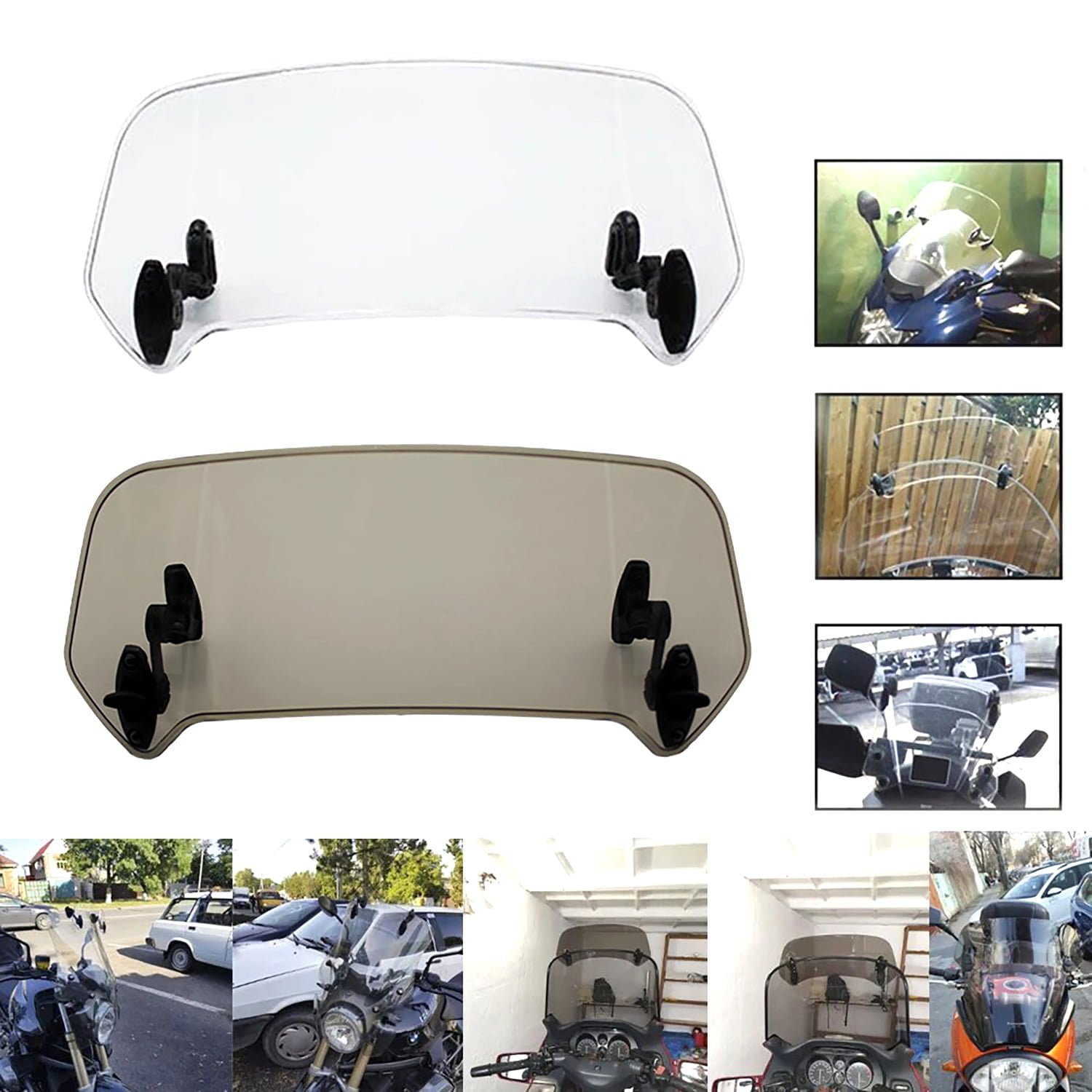 Kral Knmaster Motosiklet Ön Cam Uzatma / Deflektör Model C