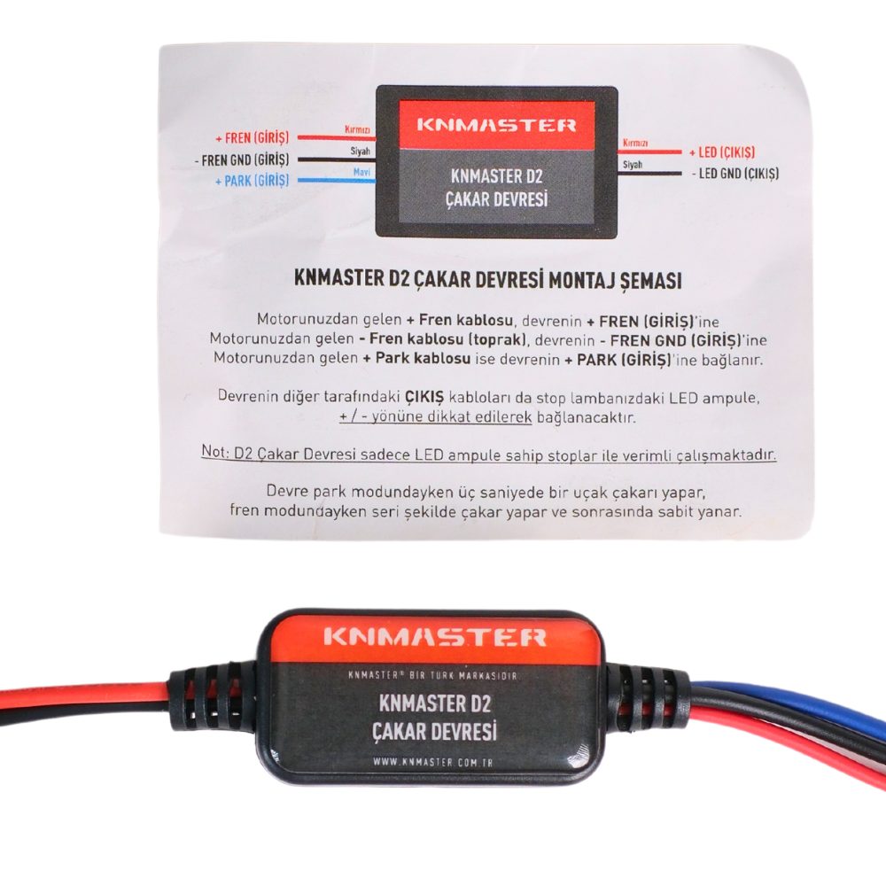 KNMASTER Knmaster D2 Motosiklet Arka Stop Uçak Kanadı Animasyonlu Çakar Devresi