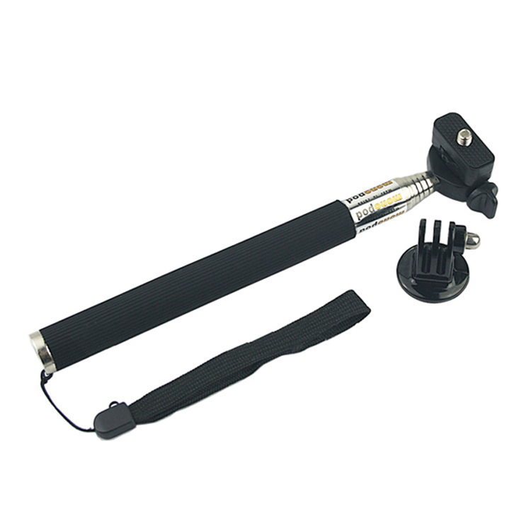 Tüm Aksiyon Kameralara Uyumlu Metal Monopod + Tripod Adaptörü
