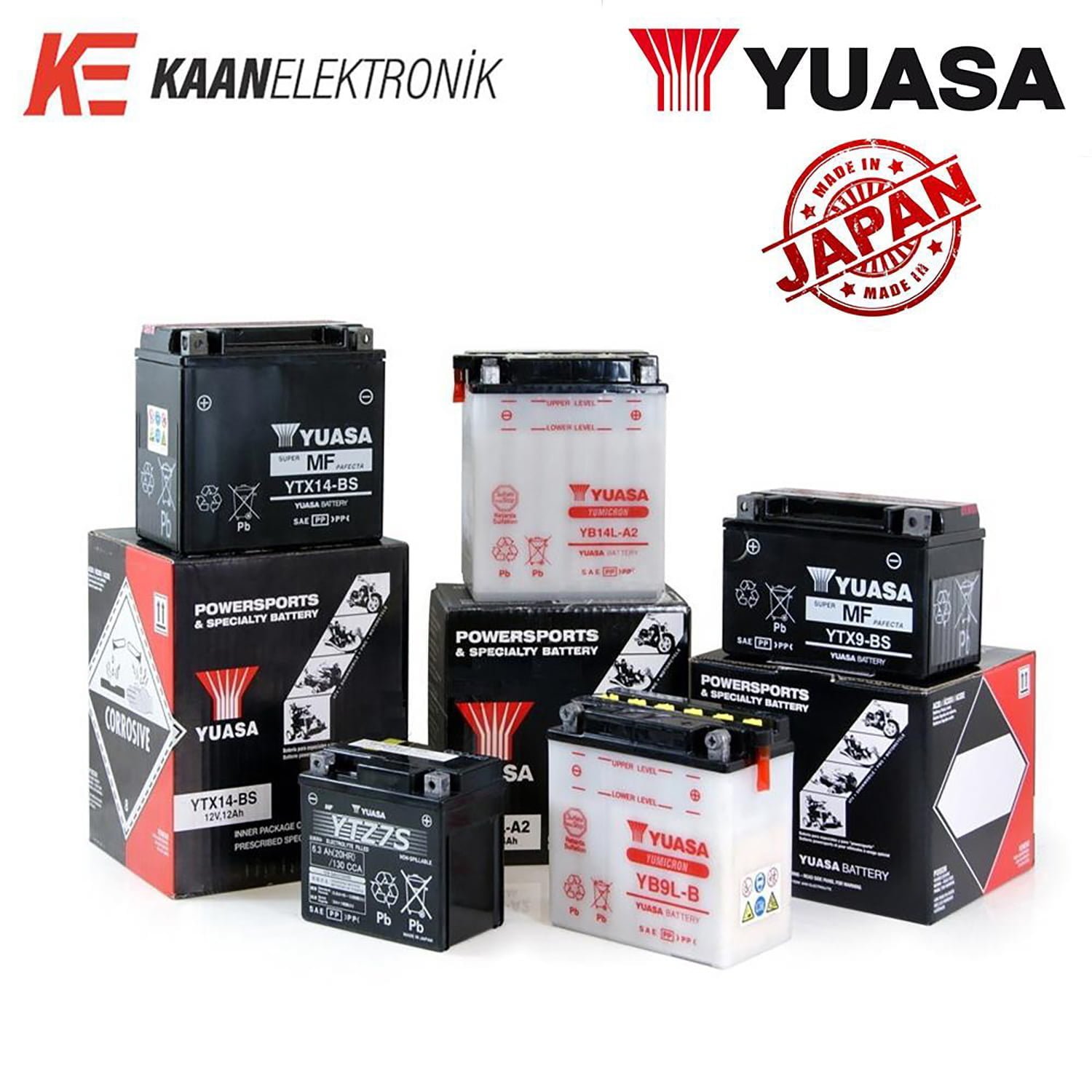 Yuasa YTX14L-BS Motosiklet Aküsü + KNMASTER ANAHTARLIK