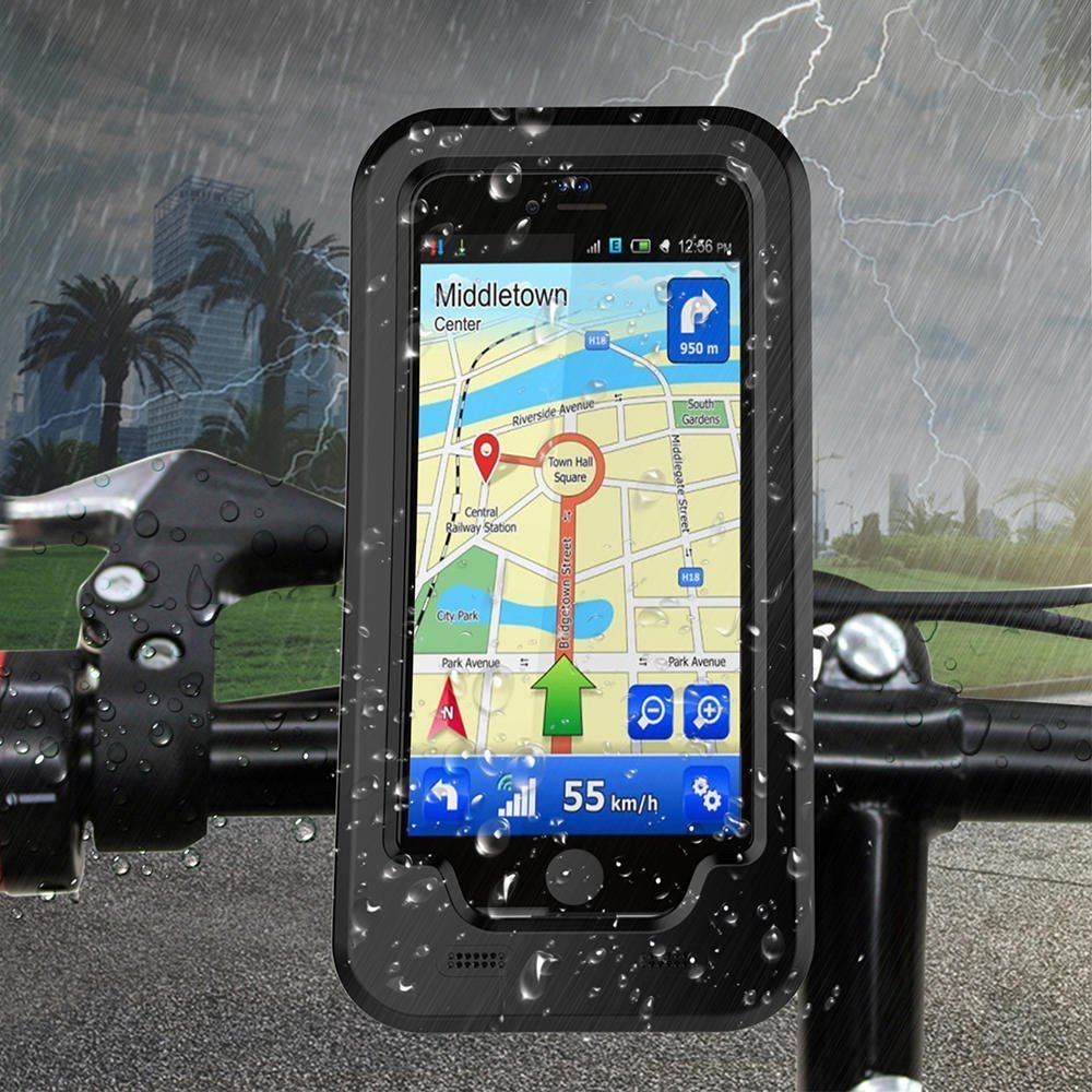 KNMASTER iPhone Su Geçirmez Motosiklet Telefon Tutucu 7 / 8 Plus