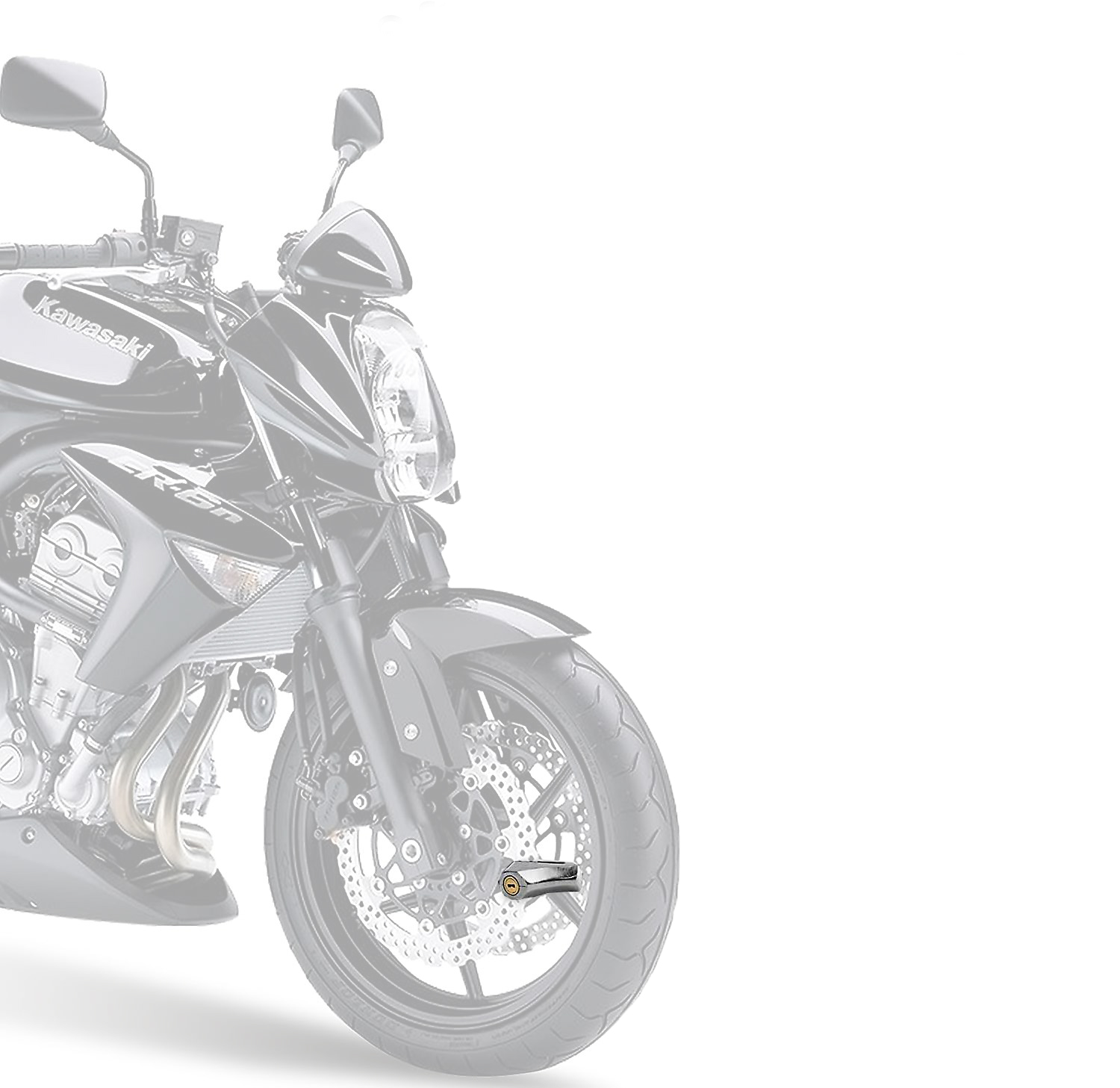 Knmaster Motosiklet Bisiklet Paslanmaz Çelik Disk Kilidi Gümüş Gri