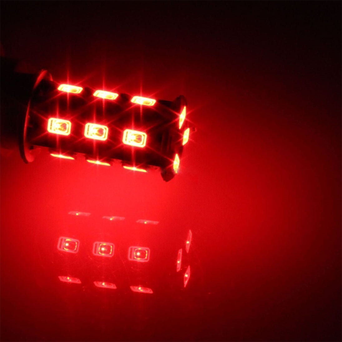 KNMASTER P21 18 SMD LED’li Stop Fren Ampulü Çift Duy Kırmızı