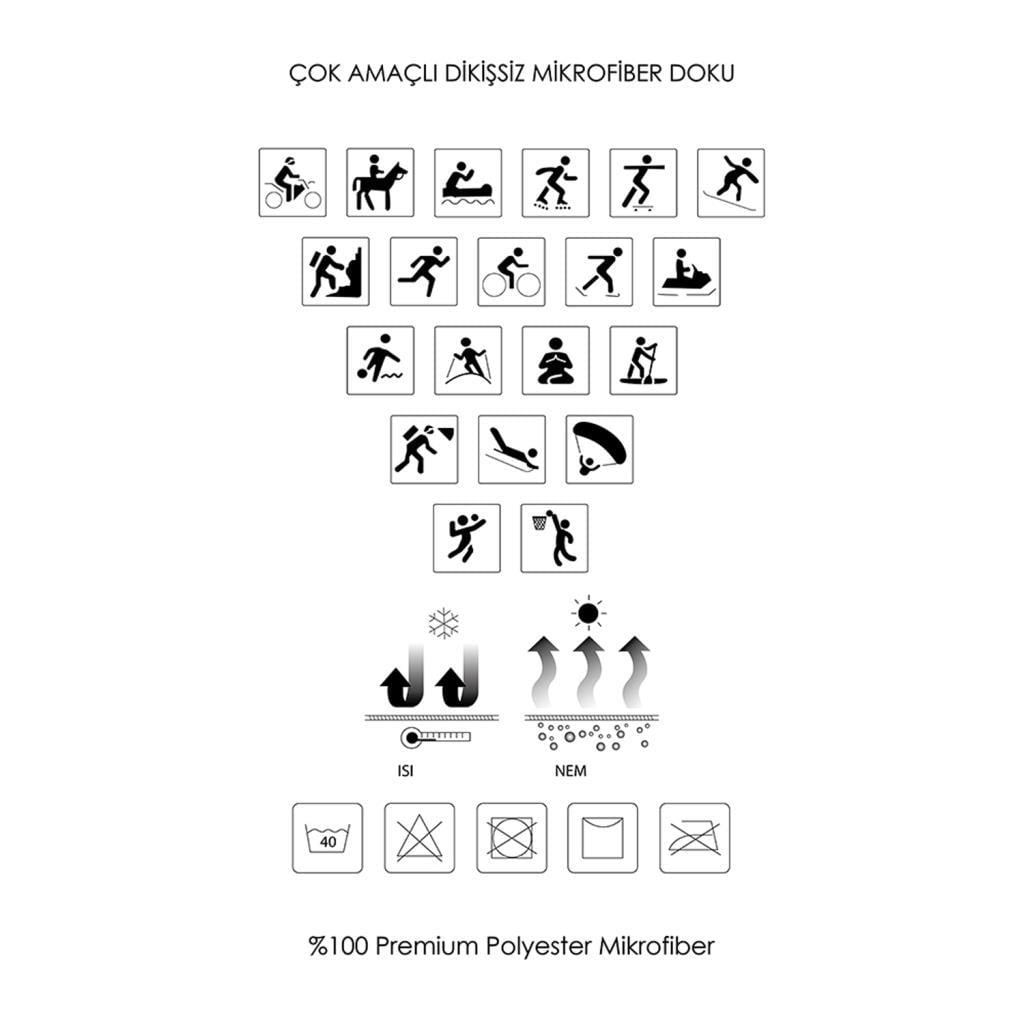 KNMASTER Knmaster Temperature Buff Bandana Boyunluk Maske TÜRK MARKASI