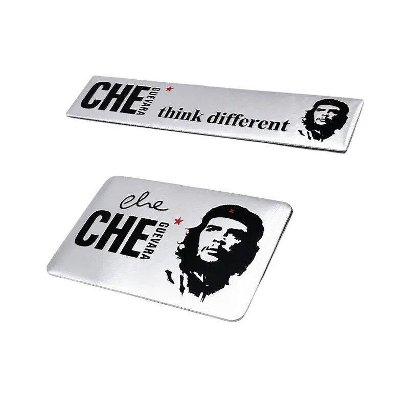 Che Guevara Dikdörtgen Tasarımlı Metal Sticker Etiket 1368