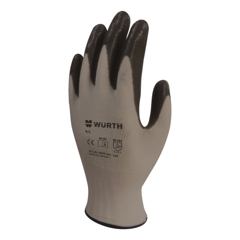 Würth İş Güvenlik Eldiveni Mekanikçi Eco Siyah No: 10