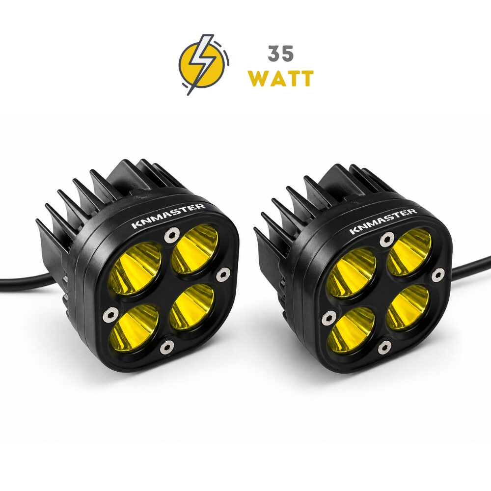 KNMASTER YOLDIE 35W Sarı Motosiklet LED Sis Farı
