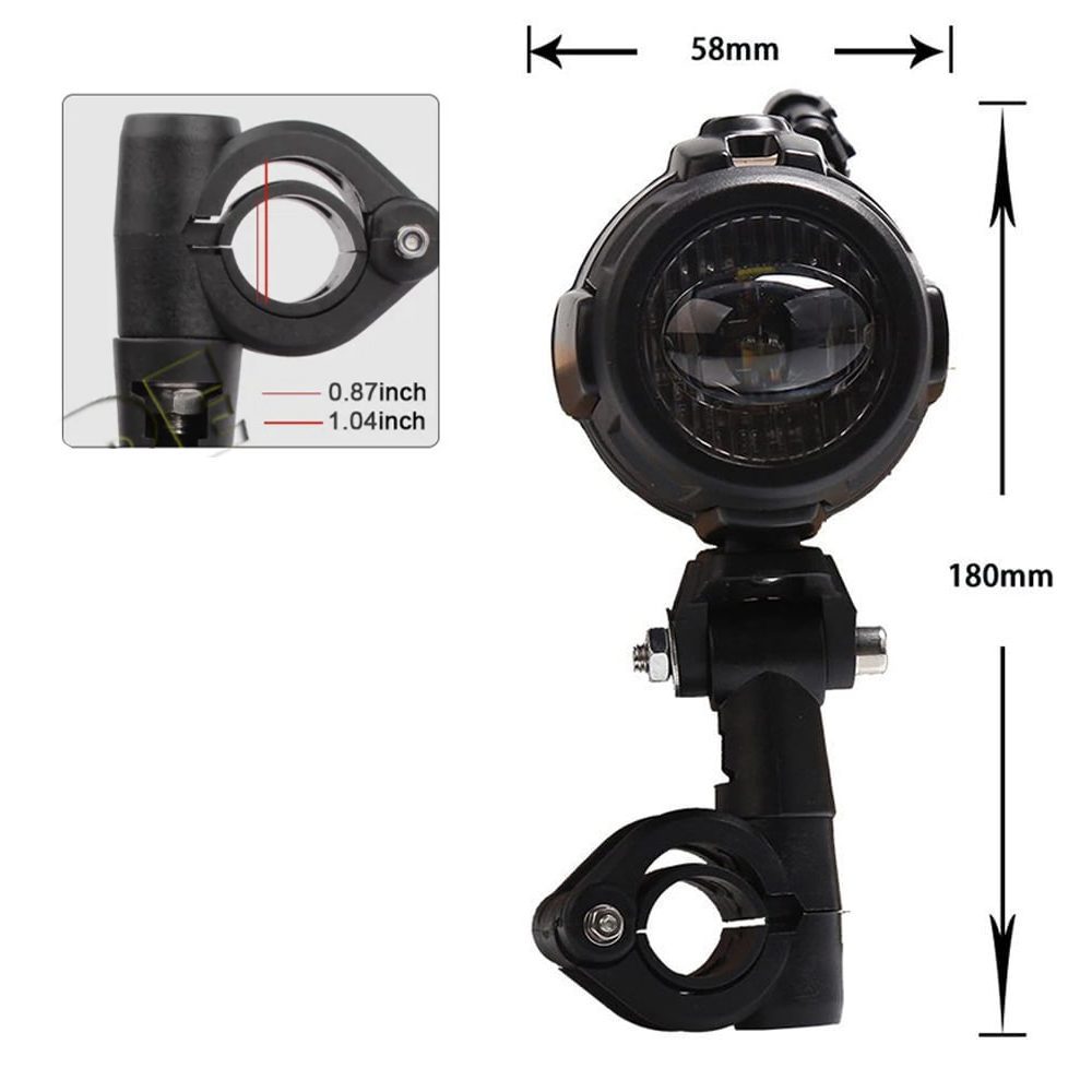 KNMASTER Knmaster Shark Y 22W BMW Motosiklet Led Sis Farı