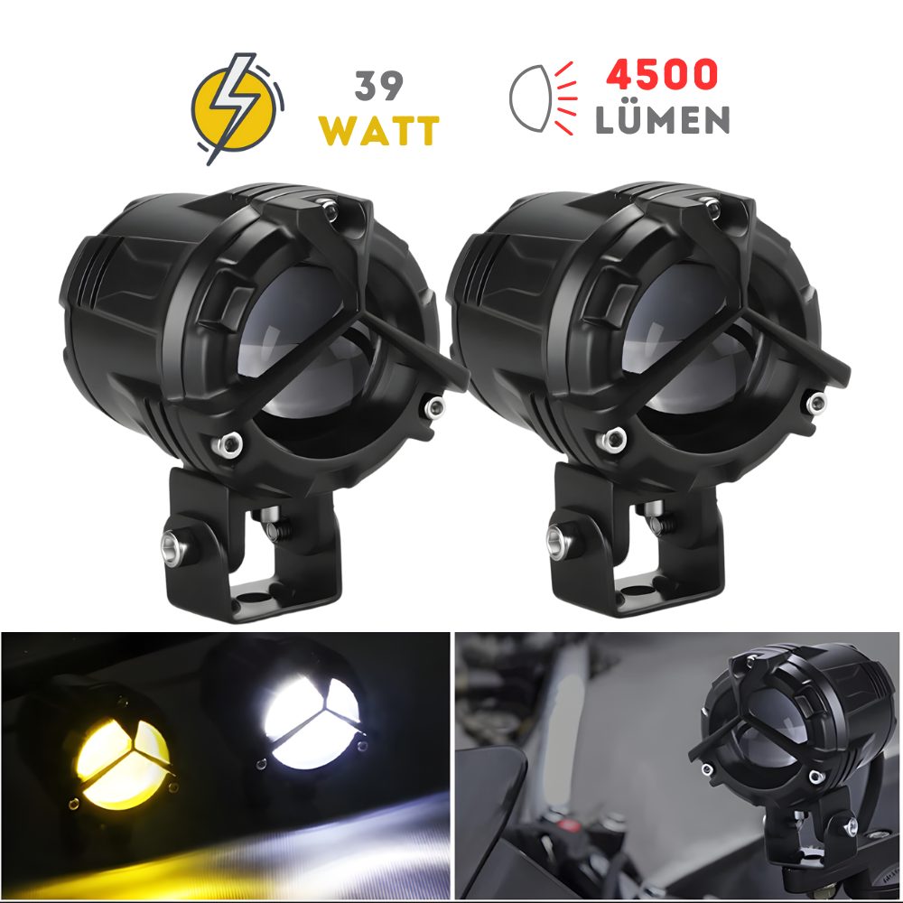 KNMASTER Knmaster Overkill 39W 3 Renkli Motosiklet Led Sis Farı KNMASTER Knmaster Overkill 39W 3 Renkli Motosiklet Led Sis Farı