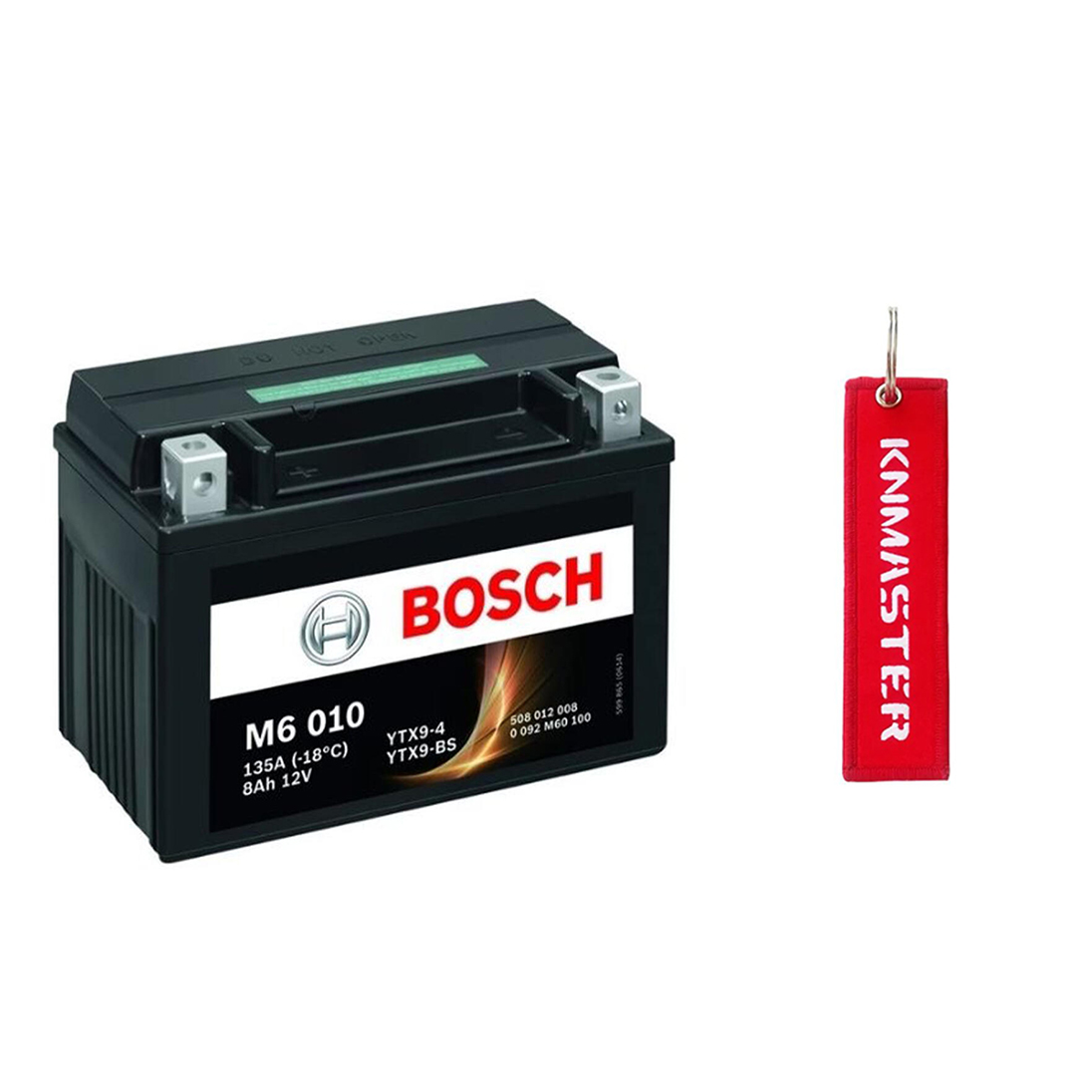 Bosch YTX9-BS Motosiklet Aküsü + KNMASTER ANAHTARLIK