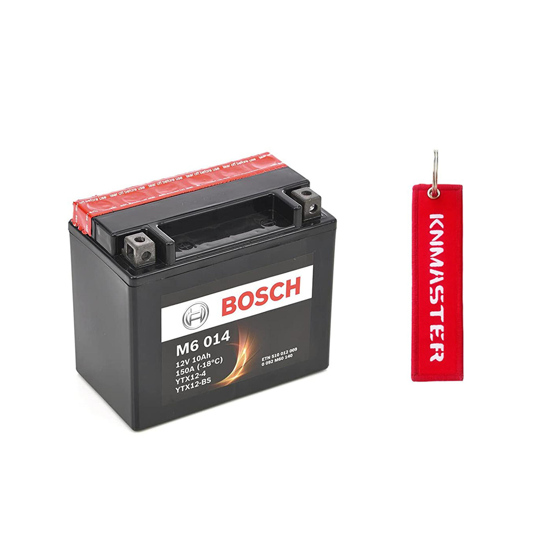 Bosch YTX12-BS Motosiklet Aküsü + KNMASTER ANAHTARLIK